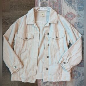 White/Cream Corduroy Jacket, size M, Francesca’s